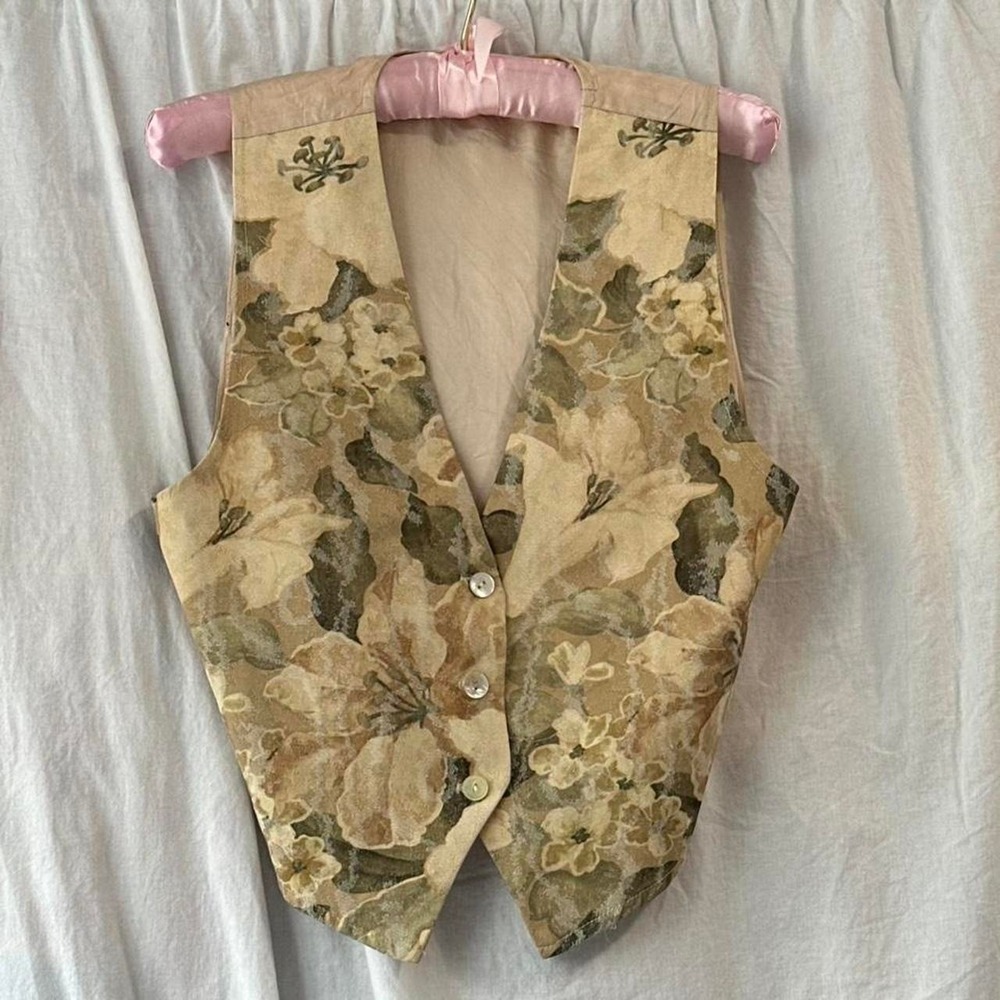 Vintage Paul Harris floral vest